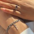 Adjustable Heart Ring Sword Bracelet – Stylish Charm Jewelry. 