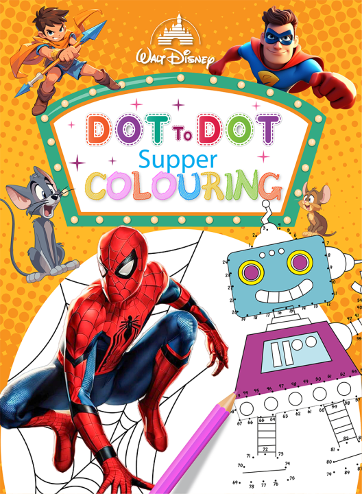 DOT TO DOT COOL SUPER COLORING GIRLS
