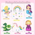 Sewing Kit for Kids Beginner Arts and Crafts, 6 Easy DIY Projects, Unicorn & Animal Felt Craft Educational Toys Learn to Sew For Girls. 