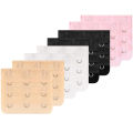 3/6/12pcs Bra Extender for Women's Elastic Bra Extension Strap Hook Clip Expander Adjustable Belt Buckle Intimates Accessories. 