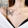 【The road to happiness Store】Waterdichte Tijdelijke Tattoo Vlinder Tiger Feather Ontwerp Tattoo Kinderen Zwart Body Art Nep Tatoeages Mannen. 