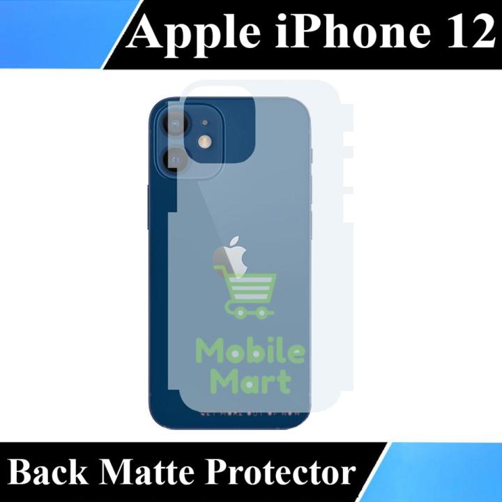 Apple iPhone 12 Back Matte Protector Soft Skin Sheet Soft Film Protection For Apple iPhone 12