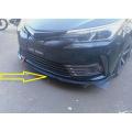Toyota Corolla 2018-2019 Front Bumper Splitter (Plastic). 
