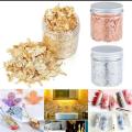 Gold Leaf Art Decoration Gold Foil Filling Materials Jewelry Making Tool Gold Flakes for Resin Mold Fillings 1 Box. 