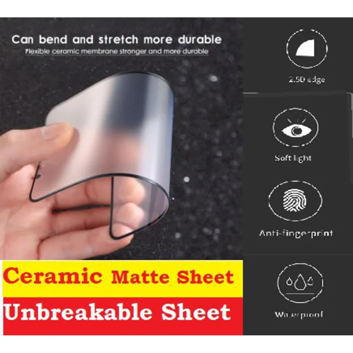 Samsung%20Galaxy%20A12%20Matte%20glass%20protector%209D%20/%2021D%20Ceramic%20Sheet%20Fiber%20PUBG%20Hybrid%20Film%20Unbreakable%20Temper%20Gorilla%20Glass%20-%20Image%202