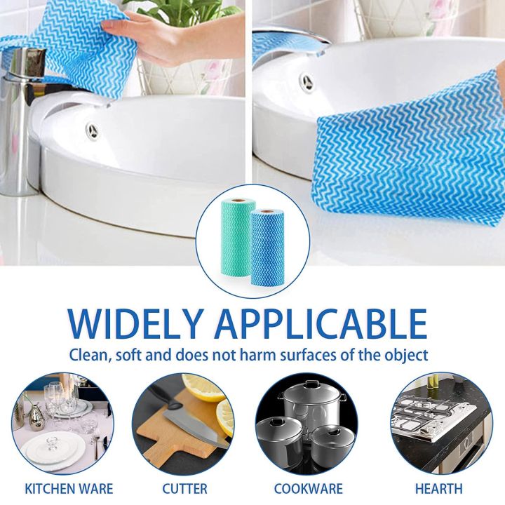 Kitchen%20Tools%20Dishcloth%20Disposable%20Oil-free%20Reusable%20Dish%20Towels%20Scouring%20Pads%20Kitchen%20Cloth%20Rolls%20Cleaning%20Rags%20-%201%20Roll%20x%20100pcs%20-%20Image%207