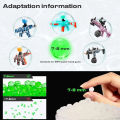 Pack of 5000 Pcs In 1 Color Orbeez Water Expanding Gel Balls- Water Bombs- For Guns Orbits Gun 7-8 MM Gel Balls for Gel Blaster Gun Twink-Gel Sprayer Blaster Refill-Compatible with Gel Ball Blaster Water Play Beads Crystal Water Beads for Toy. 