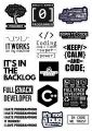 Programming Stickers for Laptop 15 Pcs Car Bike Phone Stickers. 