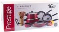 Prestige Aluminum Classique Non-stick Cookware Set of 16-Piece, Black. 