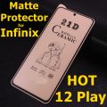 Infinix Hot 12 / Hot 12 Play Matte Ceramic Sheet Protector for Gaming, Unbreakable Matte Protector. 