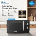 Haier 25L / Solo / HMW-25MXP9 ( Pull Handle + Alarm Signal +  Halogen Interior Light + Mechanical Rotary Control ) / Microwave Oven / Haier Warranty. 