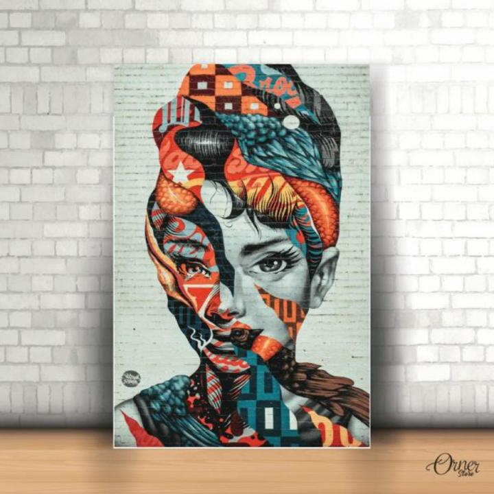 Audrey Hepburn Graffiti Art | Graffiti Poster Wall Art