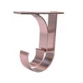 6Pcs Ceiling Curtain Rod Installation Hook Hanger Storage Rack Support Bracket. 
