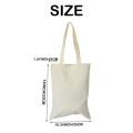 Canvas Tote Bags Set DIY Craft Blank Makeup Bags with Zip Canvas Pen Case DIY Reusable Shopping Grocery Bag. 