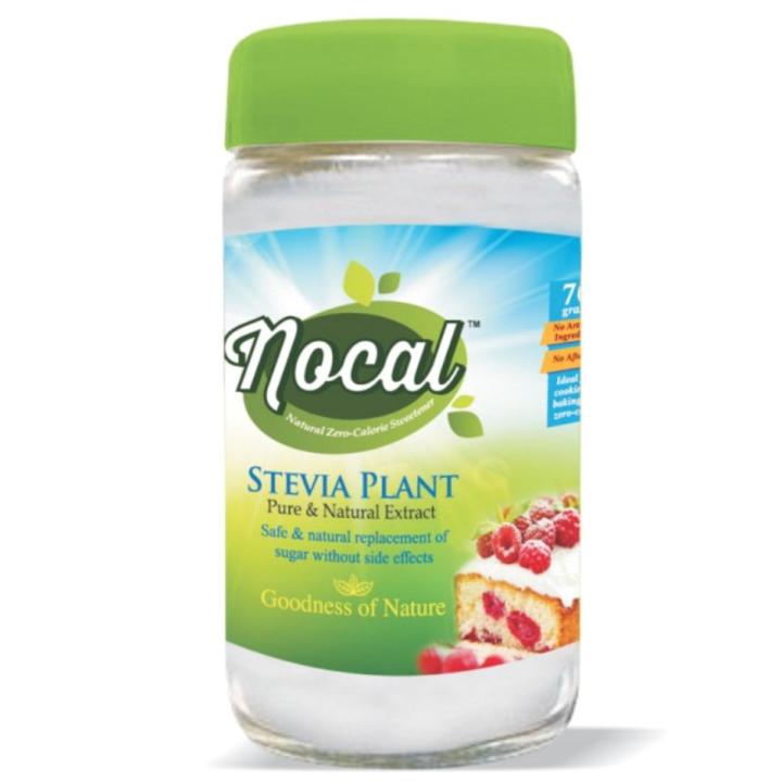 NoCal Stevia Powder Natural Sugar Substitute Zero Calorie 70g