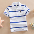 Children's clothing, boys' summer clothing, children's short-sleeved T-shirts, big children's cotton bottoming shirts, round neck baby half-sleeve polo shirts, trendy. 