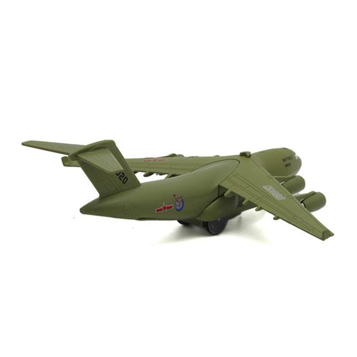 1/32 C17 Transport Plane Pull Back Music LED Model Table Decor Kids Toy Gift