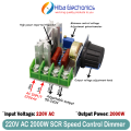 220V 2000W Speed Controller SCR Voltage Regulator Dimming Dimmers Thermostat Electronic Mold Voltage Regulator Module. 