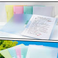 Rotating Side Transparent Folder Waterproof Pp Material Side Opening A4 Folder Large Capacity Portable Information Folder for. 