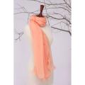 Light Peach Chiffon Dupatta For Girls/Ladies- Chiffon UnStitched Dupatta 2.5 Meter Color Premium Chiffon  Quality Durable Fabric Reasonable Stylish Look Dupatta. 