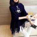 I Love Coffe Printed Poncho Shawl Style Top Fleece Poncho/Top For Women Winter. 