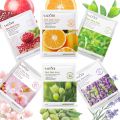 Pack of 10 / 5 Fruit Plant Extract Moisturizing Brighten Facial Sheet MaskS Hydrating, Radiance Boost, Calming, Skin Care Sheet Masks (RANDOM). 