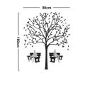 Autumn Hope Benches Under Tree Wall Sticker Floral Wall Paper PVC Removeable Wall Decor. 