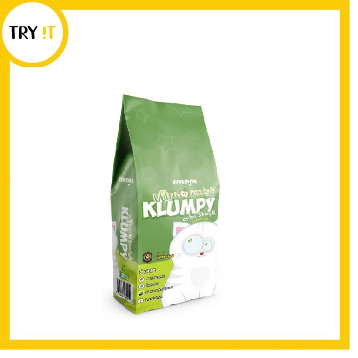 Klumpy Klumpy Ultra Green Apple Cat Litter - 5 L | Daraz.pk
