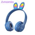 Amamia Wireless Headphone Intelligent Noise Reduction Wireless Bluetooth-compatible Rabbit Ears Headphones. 
