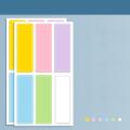 10pcs Waterproof Stationery Supplies Handwritten Tab Stickers Paste Index Classification Sticker Cute Candy Color Mark Label Colorful Self-adhesive Sticker. 