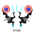 Popular KOPF Heroes Series ABS Plastic Accessories Building Blocks Figures For Children Collection Toys KF439A KF296. 