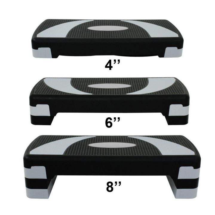 Aerobic stepper Medium size 3 Step 27 Inches - Black