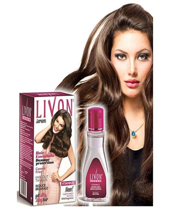 Livon Nourishing, Conditioning And Frizz Control Hair Repair Serum (With Pure Vitamin E) 50 Ml