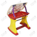 Tohfa Table 2in1 Educational Table & Chair Set For Kids, 1 Chairs Rotational Printed Table Top Alphabet, Months Name & Day Name Top Table With Storage, Study Table Toys, Play Toy & Learning Development, Preschool Nursery, Homework For Boys & Girls. 