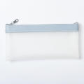 Sleek Stationery Box Girls' Pencil Case Transparent Pencil Bag Clear Pencil Case Frosted Stationery Bag. 