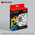 Factory price FANTECH FC-124 PC Desktop Tower Computer Fan Case Cooling Fan Unit Colorful LED. 