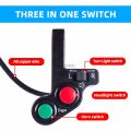 Universal Motorcycle Handlebar Switches ON/OFF Button Connector Horn Turn Signal Lights Head Spot Light Switch. 