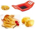 French Fry Cutter French Fry Slicer - Potato Cutter Vegetable Slicer Chopper chips Making Potato Chips Device ABS + Stainless Steel Kitchen Tools. 