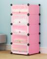 5 Cube Plastic Cabinet, Wardrobe , Organizer with Shoe Rack. 