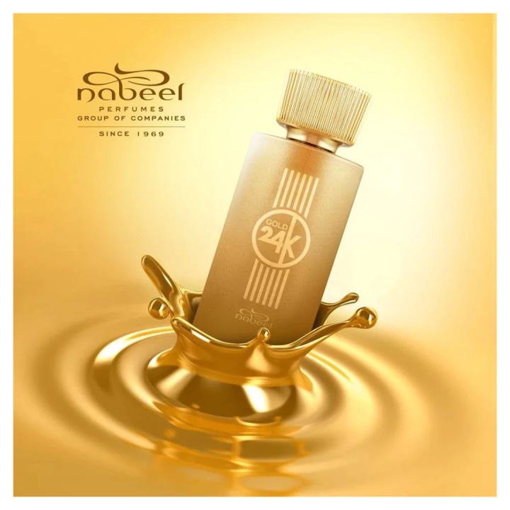 Nabeel Perfumes Gold 24K Eau de Perfume for Unisex 100ml