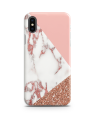 iPhone X / XS Cover Case-Rose Gold Glitter Marble Cover. 