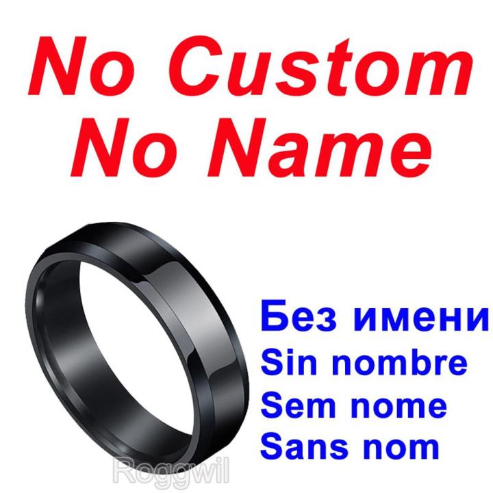 Custom Rings Engraved With Your Name Text Signature Handwriting Men Lady Uni Stainless Steel Titanium Ring