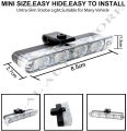 16 LED Universal Car Grill Smart Daytime Running Flasher DRL LED Light Red / Blue Strobe Flashing Modes Light For All Cars & Jeep 4x4, Strobe Light 4 Pcs Set With Remote Control. 