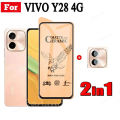 For Vivo Y28 4G Anti Peeping Tempered Glass Film for Vivo Y38 Y18 Y18E Y03 2 in 1 Camera Lens Glass Full Cover Screen Protector. 
