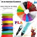 JW 3 Meter (Pack of 6) PLA 1.75mm Filament Printing Materials-PLA Filament For 3D Pen -Eco-friendly Material 3D Pen Filament. 