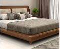 Lotus Premium Solid Wood bed with Brass Inlay. 
