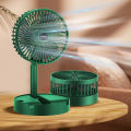 Mini Foldable Fan, USB Rechargeable Cooling Fan, 180 Degree Rotatable, 1500mAh Battery Lasting 6-9 hours, Low Noise Smooth Running, 2 Speed Adjustable.. 