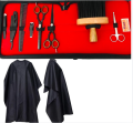Grooming Kit Stainless Steel Barber Scissors Tools and Equipment  Export Quality Complete Barber Hair Cutting Scissor Set barber kit for men  Personal Hair Cutting kit. 