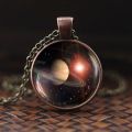 Nebula Planet Necklace Galaxy Astronomy Dome Glass Pendant Solar System Jewelry Space Universe Necklace Milky Jewelry. 