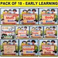 Kids First Learning Book Pack of 10 Learning Book | Preschool and Self Learning | Kids Books for Early Learning Reading Book. 